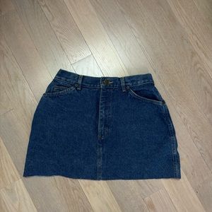 Y2K denim mini skirt